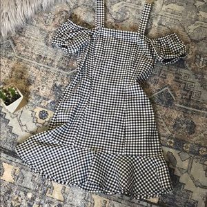 Gingham mini dress